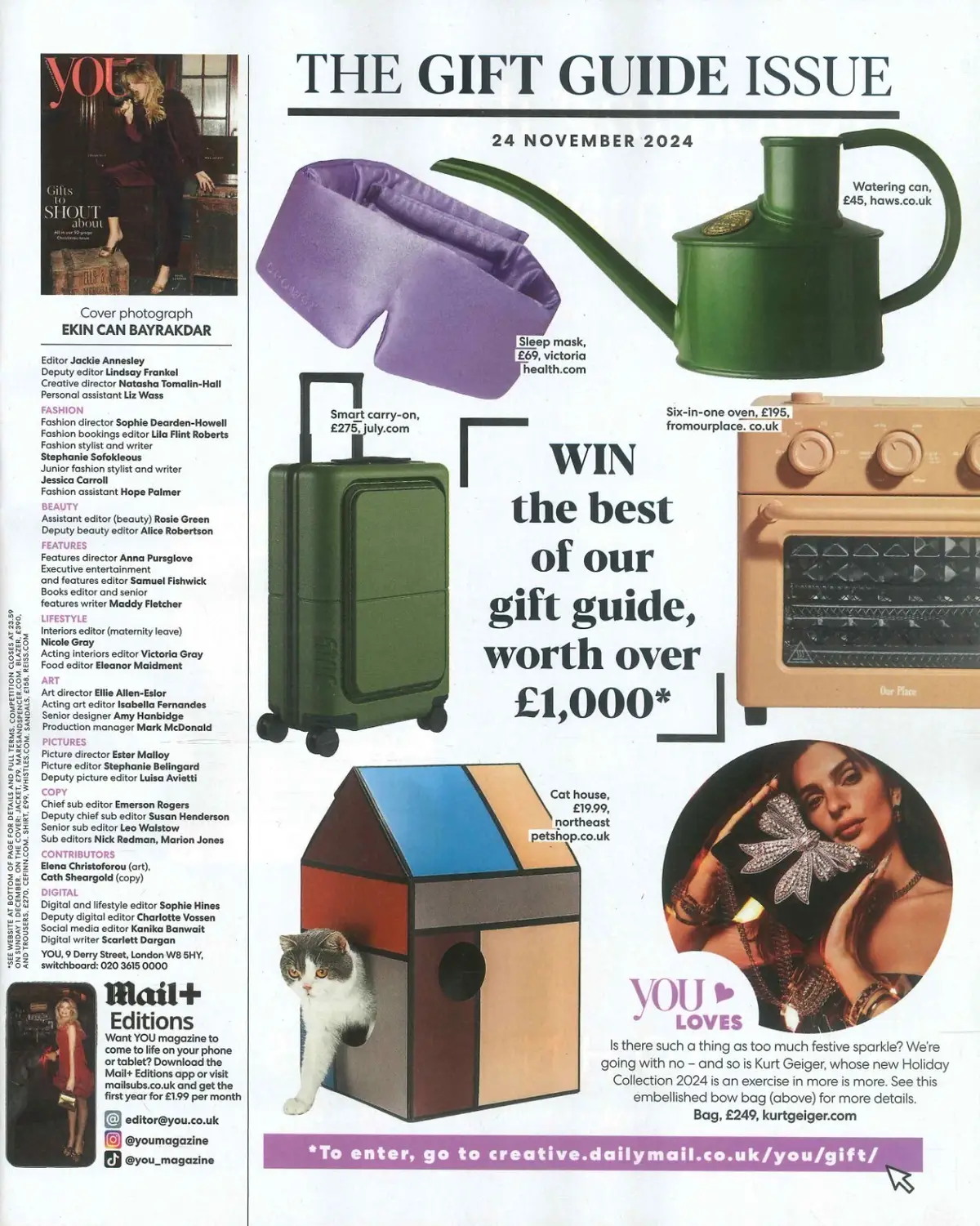 You Magazine: Christmas Gift Guide, Gladiator II, Glenconner, Fashion, 24.11.24 - image 2 | Free standard UK delivery included | Discount Quality Products