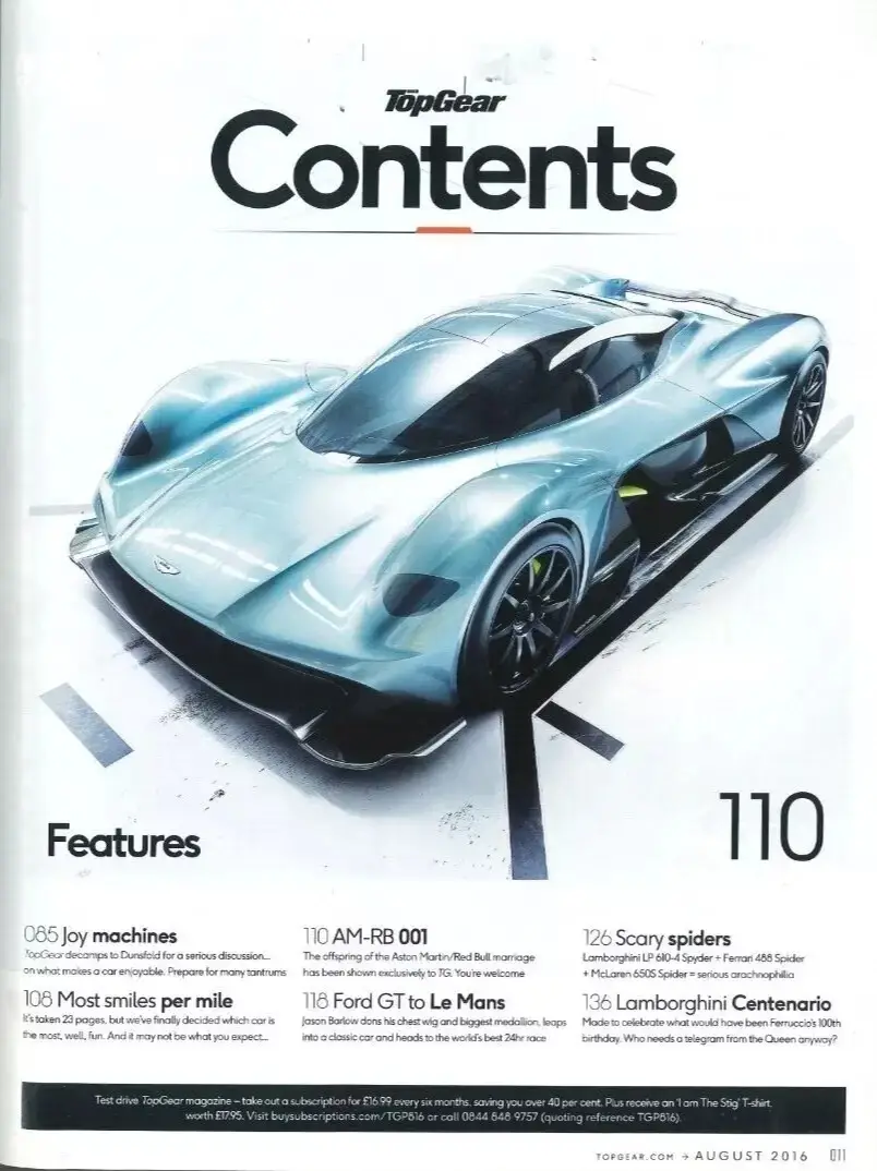 BBC Top Gear Magazine: Issue #285, Ford GT, Ferrari, Bentley, Cooper, Aug 2016 - image 2 | Free standard UK delivery included | Discount Quality Products