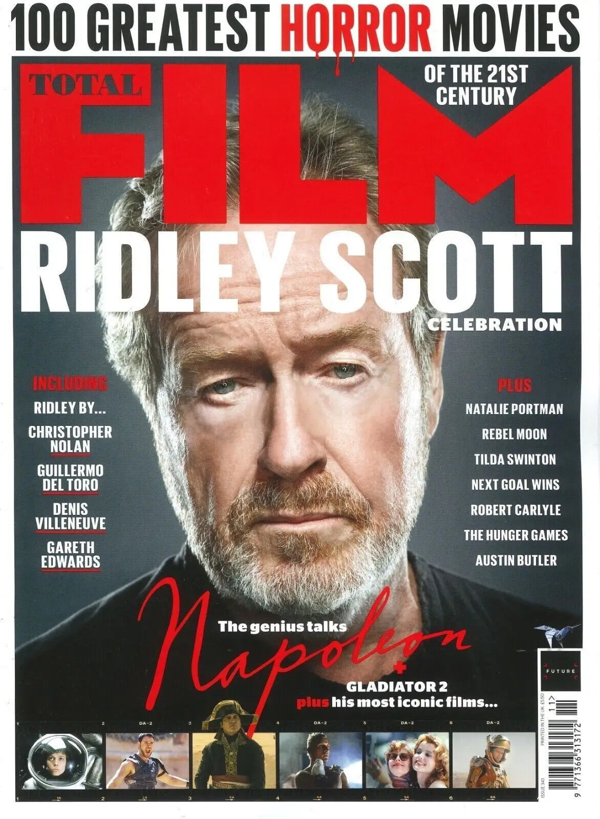 Total Film Magazine: Ridley Scott's Napoleon, 100 Greatest Horrors, Nov 2023 - Free standard UK delivery included | Discount Quality Products