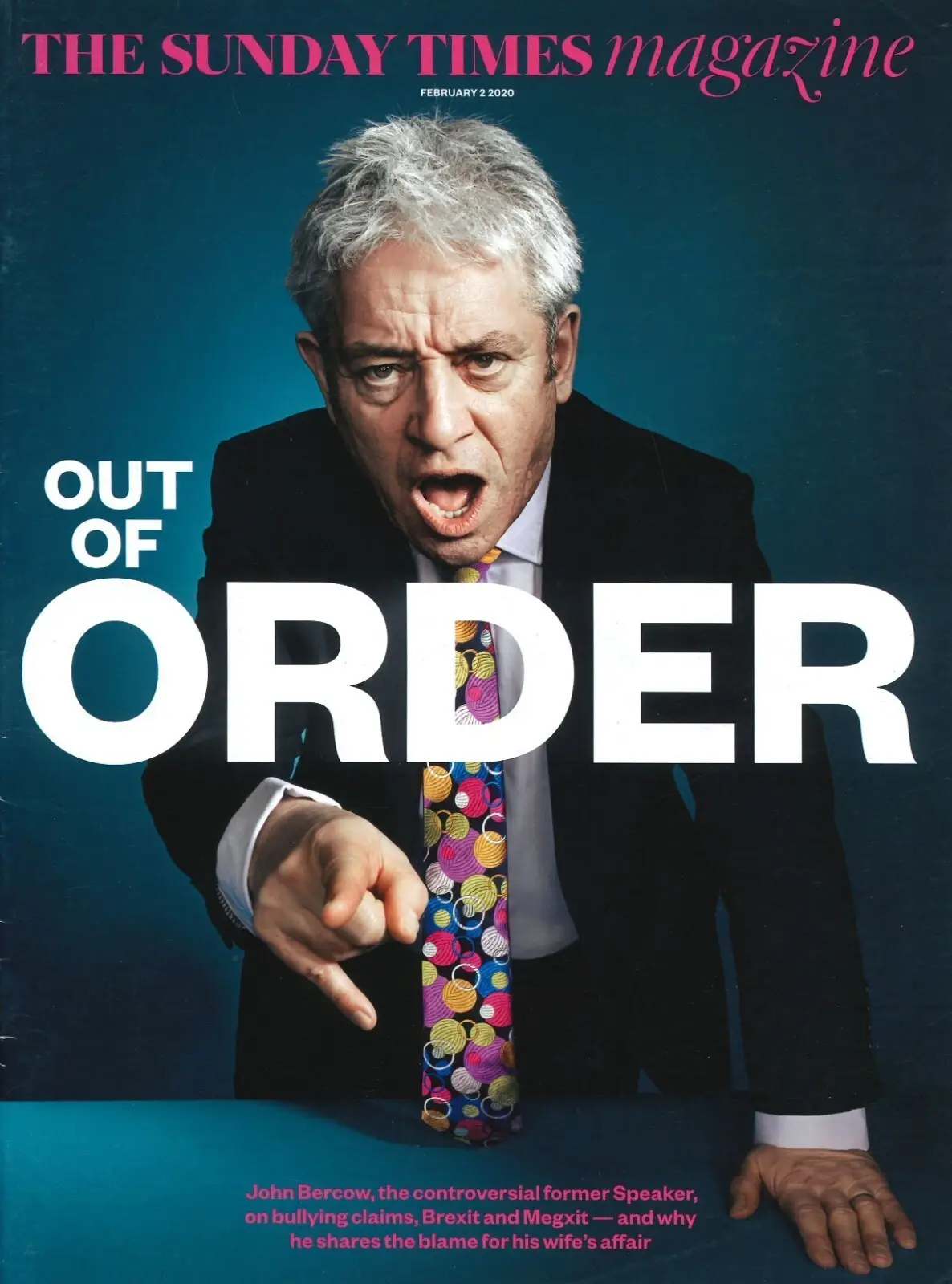 Sunday Times Magazine: John Bercow, Jeremy Clarkson, RuPaul, J. Cummins, 2.2.20 - Free standard UK delivery included | Discount Quality Products