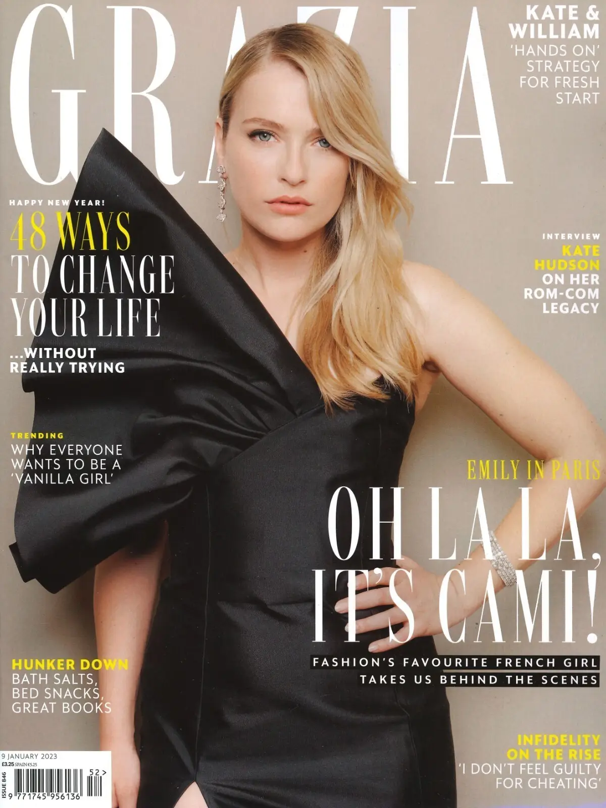 Grazia Magazine, Camille Razat, Kate Middleton, Prince William, Royal, 9.1.23
