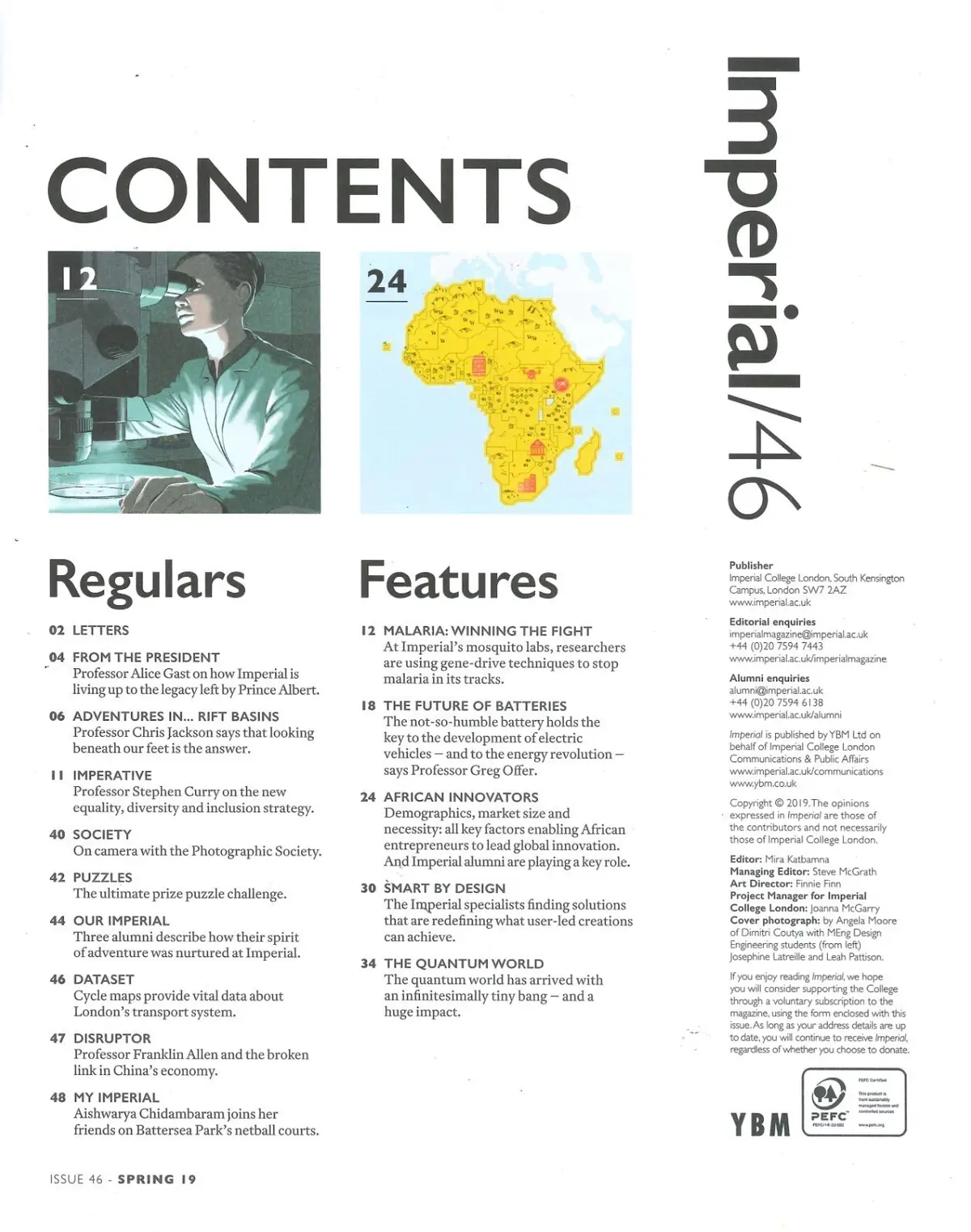 Imperial College London Magazine: Science, University, Education, Spring 2019 - image 2 | Free standard UK delivery included | Discount Quality Products