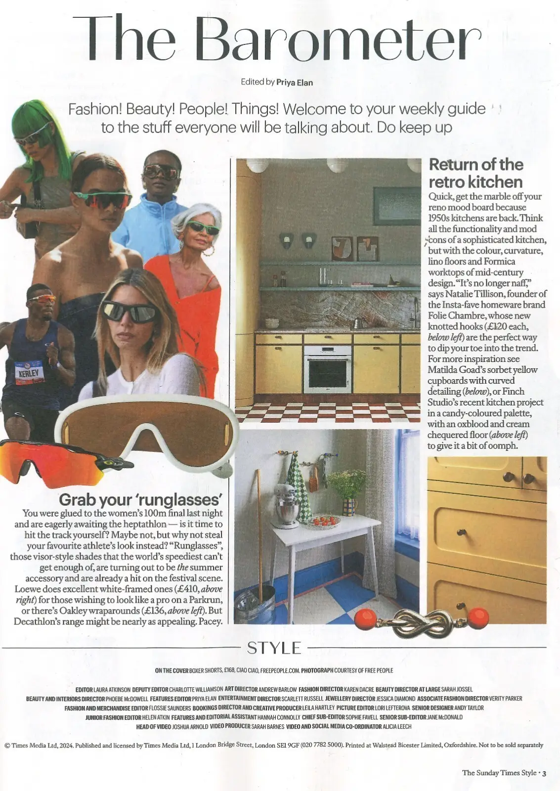 Sunday Times STYLE Magazine: Gene Gallagher, Poorna Bell, Sam McKnight 4.8.24 - image 2 | Free standard UK delivery included | Discount Quality Products