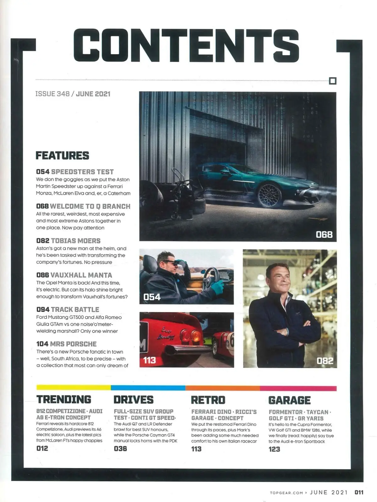 BBC Top Gear Magazine Issue #348, Aston Martin V12, Porsche, Ferrari, June 2021 - image 2 | Free standard UK delivery included | Discount Quality Products