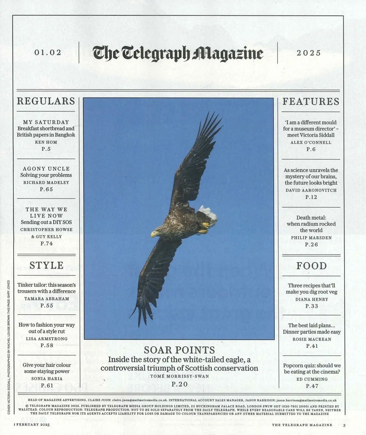 Telegraph Magazine: Victoria Siddall, Ken Hom, Richard Madeley, Style, 1.2.25 - image 2 | Free standard UK delivery included | Discount Quality Products