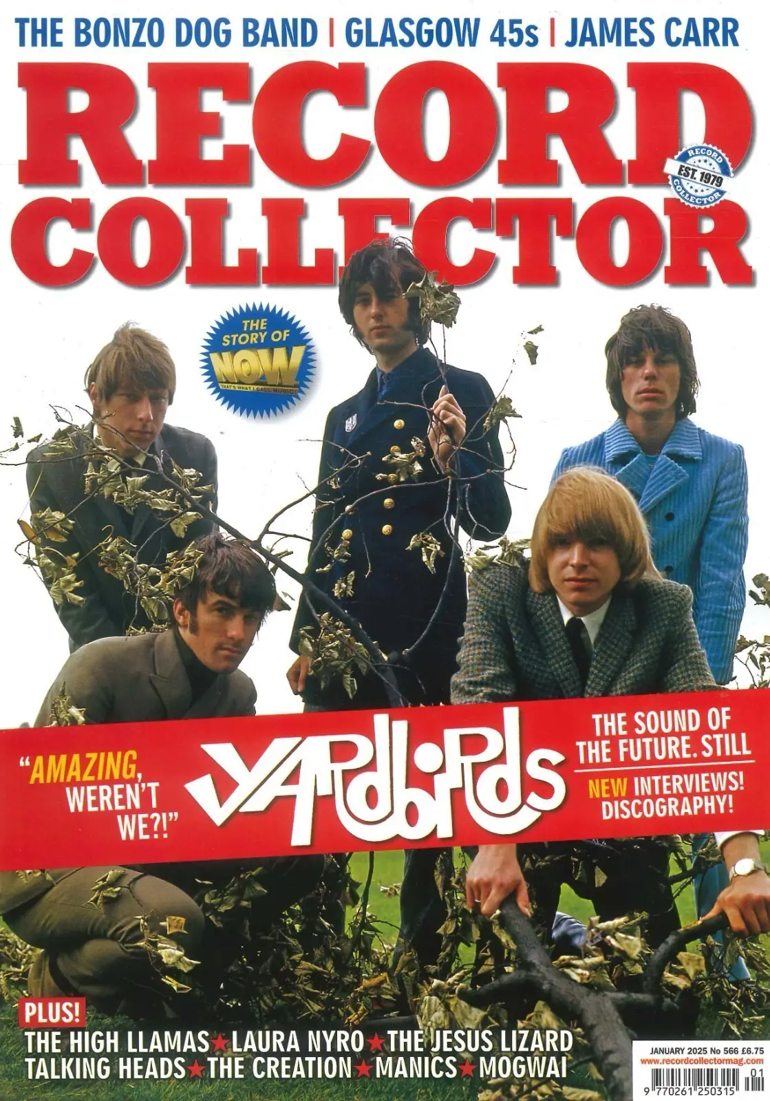 Record Collector Magazine: Yardbirds, Bonzo, James Carr, High Llamas, Jan 2025