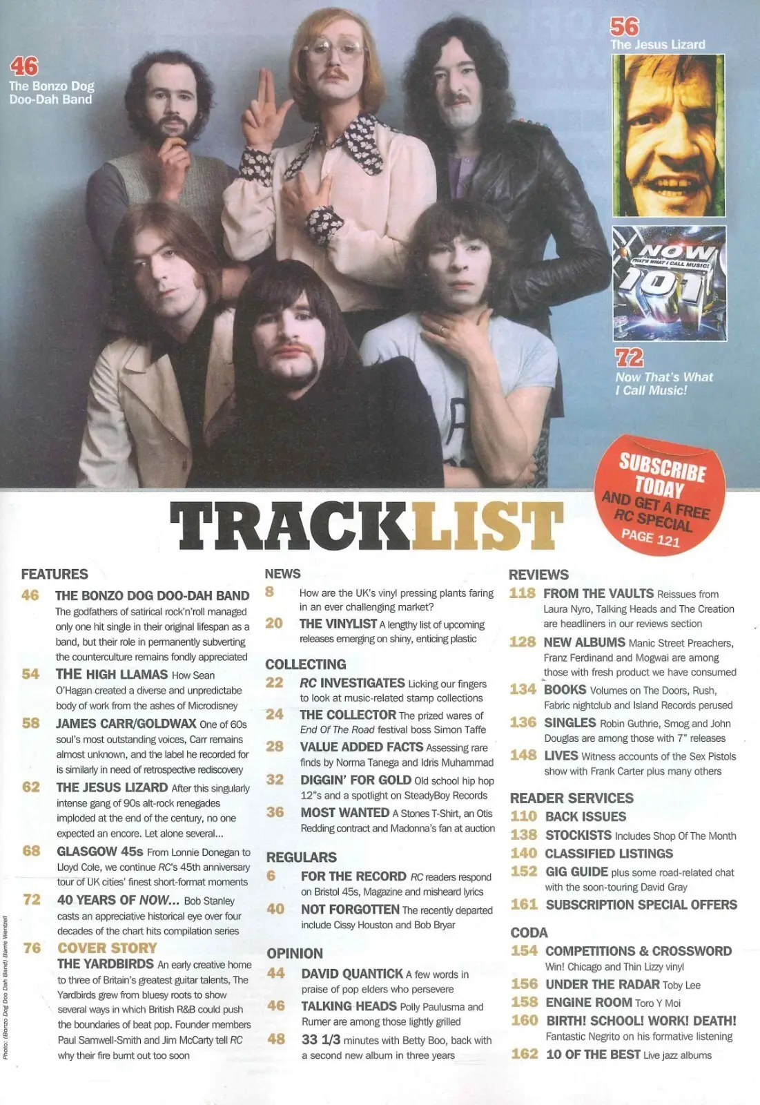 Record Collector Magazine: Yardbirds, Bonzo, James Carr, High Llamas, Jan 2025 - image 2 | Free standard UK delivery included | Discount Quality Products