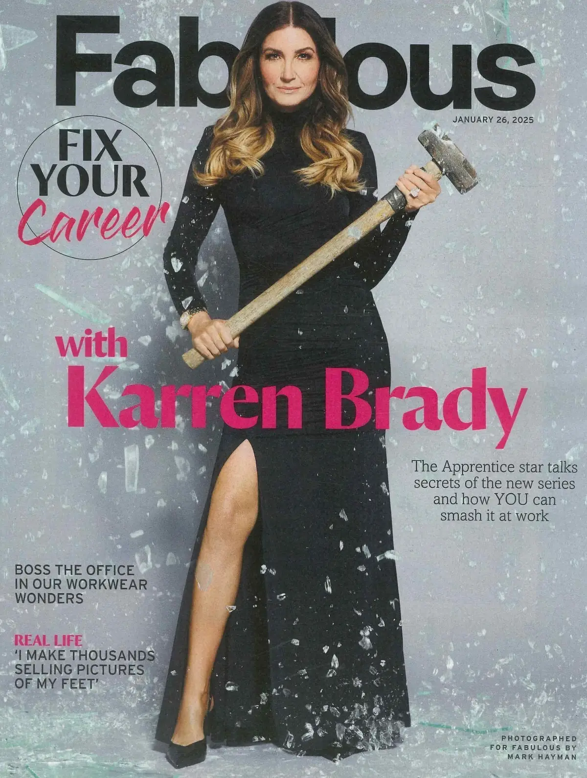 Fabulous Magazine: Karren Brady, Sarah Beeny, Prue Leith, Fashion, 26.1.25