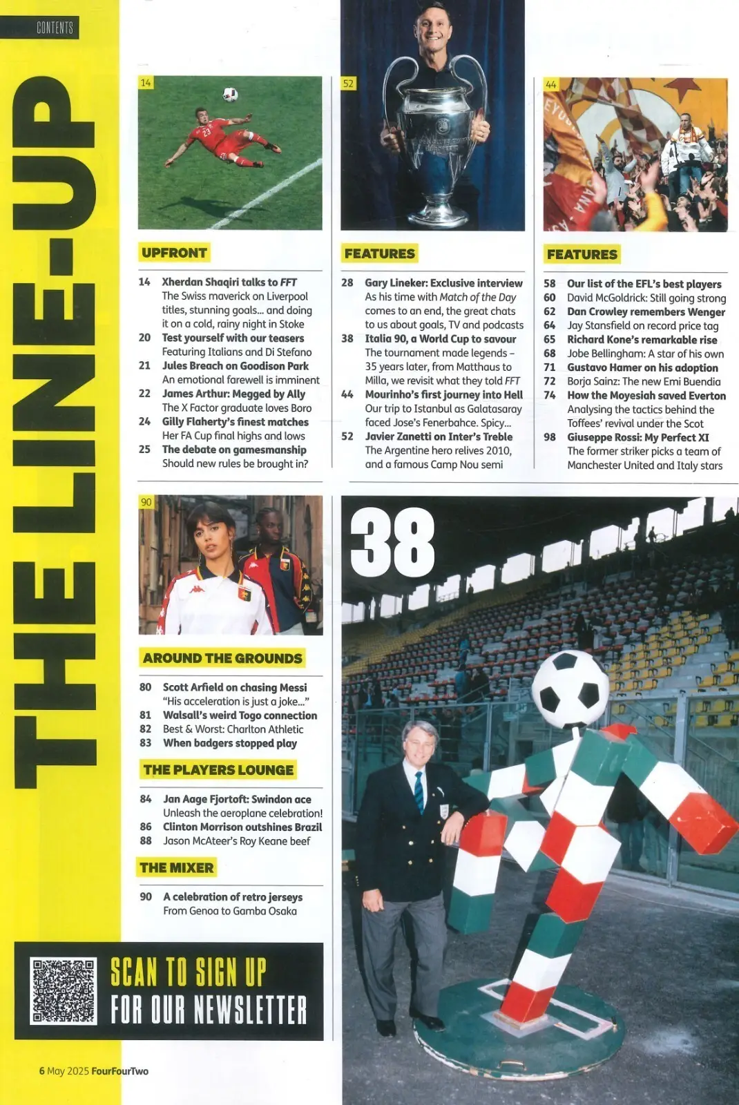 FourFourTwo Magazine: Soccer,  Lineker, Top 50 Football League Players, May 2025 - image 2 | Free standard UK delivery included | Discount Quality Products