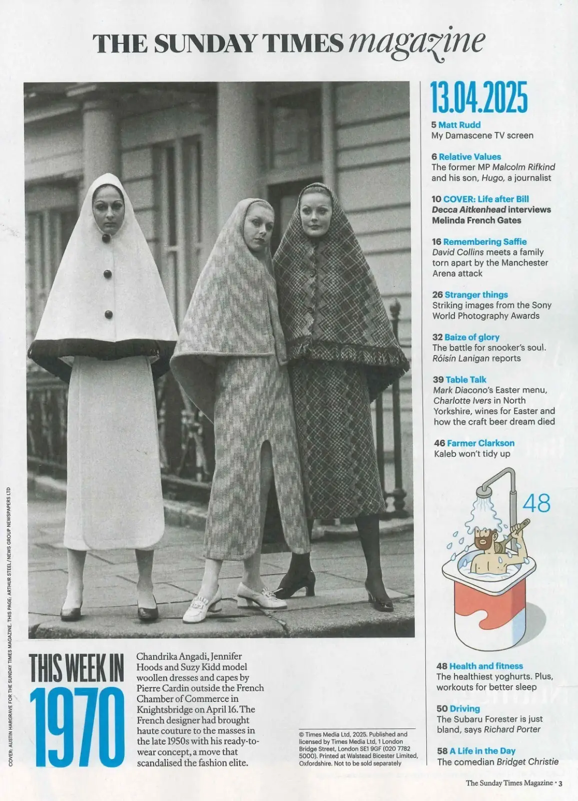 Sunday Times Magazine: Melinda F. Gates, J. Clarkson, Bridget Christie, 13.4.25 - image 2 | Free standard UK delivery included | Discount Quality Products