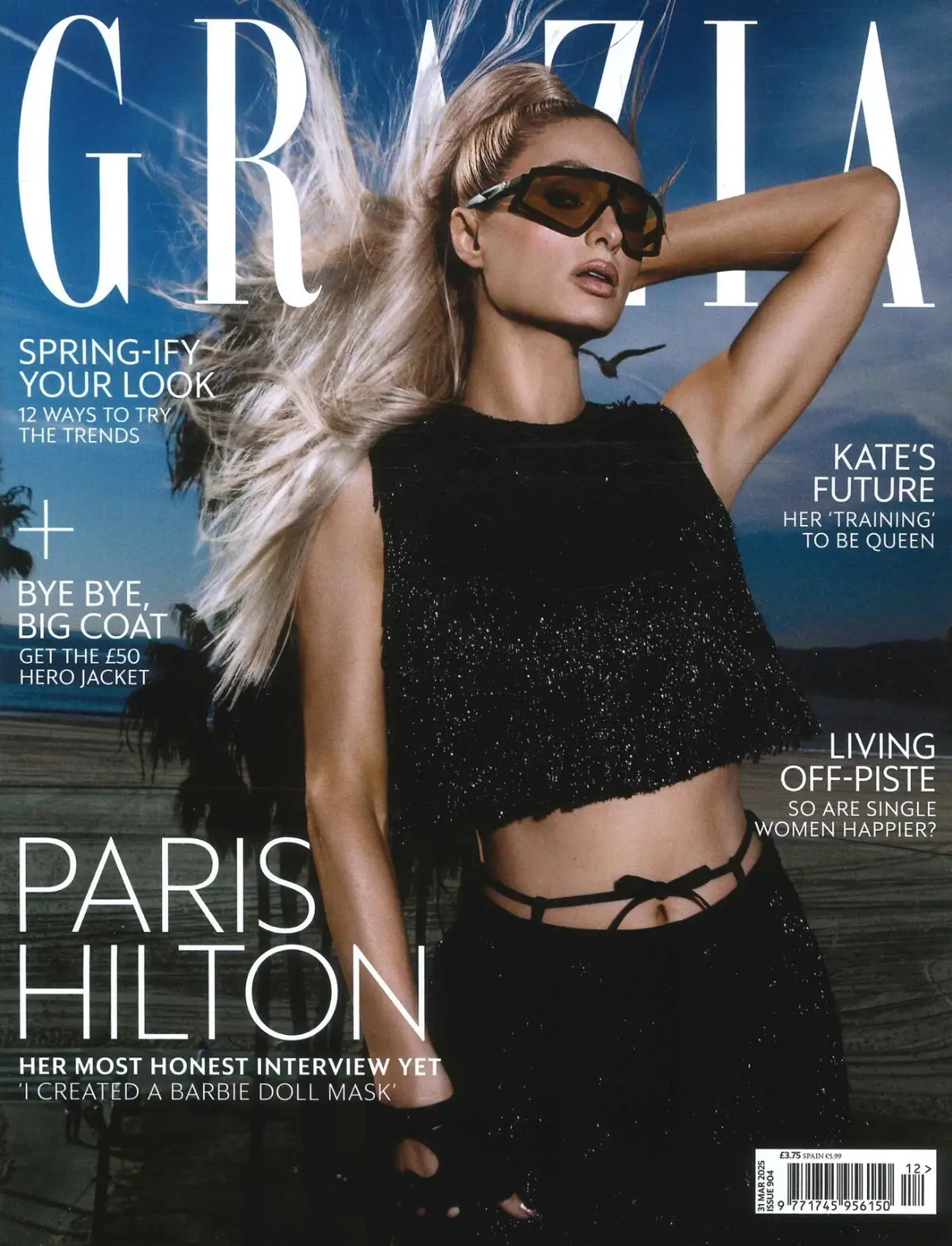 Grazia Magazine Paris Hilton, Princess Kate, Timothee Chalamet, Kylie J, 31.3.25