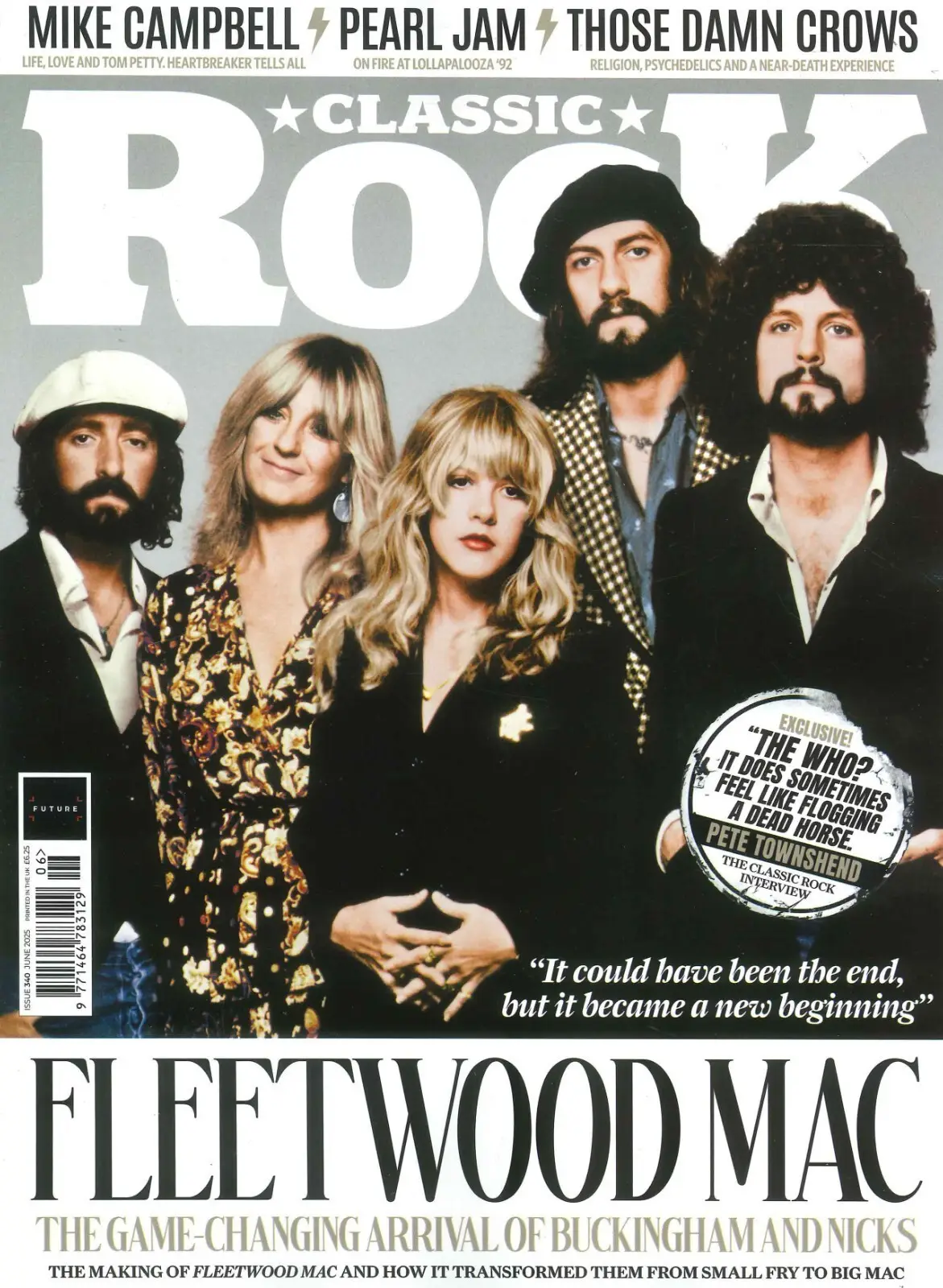 Classic Rock Magazine: Fleetwood Mac, Mike Campbell, Pearl Jam, Music, June 2025