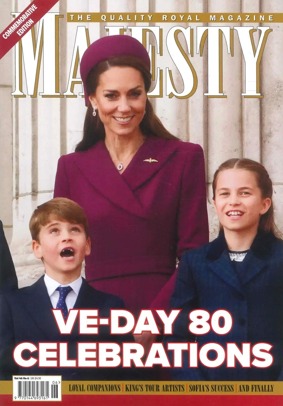 Majesty Magazine: Princess Kate, VE-Day 80th, King Charles, William, June 2025