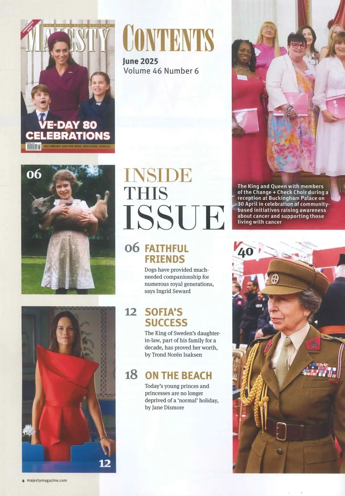 Majesty Magazine: Princess Kate, VE-Day 80th, King Charles, William, June 2025 - image 2 | Free standard UK delivery included | Discount Quality Products