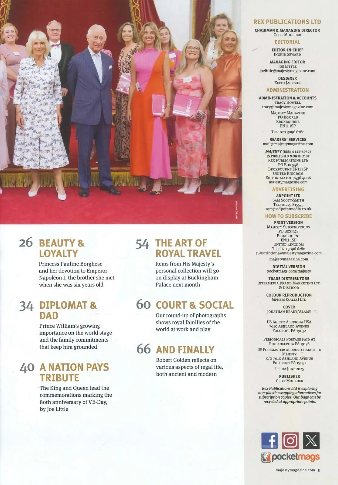 Majesty Magazine: Princess Kate, VE-Day 80th, King Charles, William, June 2025 - image 3 | Free standard UK delivery included | Discount Quality Products