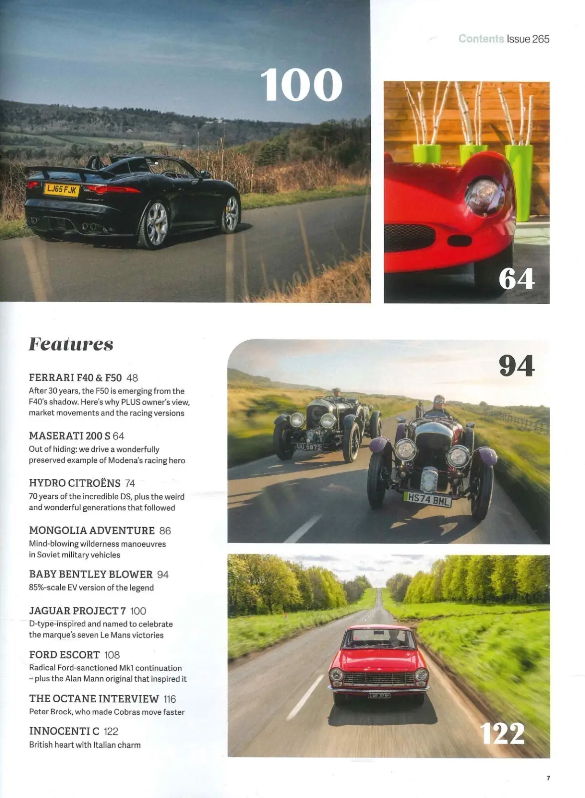 Octane Magazine #265, Ferrari F40 & F50, Maserati 200S, Jaguar, Ford, July 2025 - image 3 | Free standard UK delivery included | Discount Quality Products