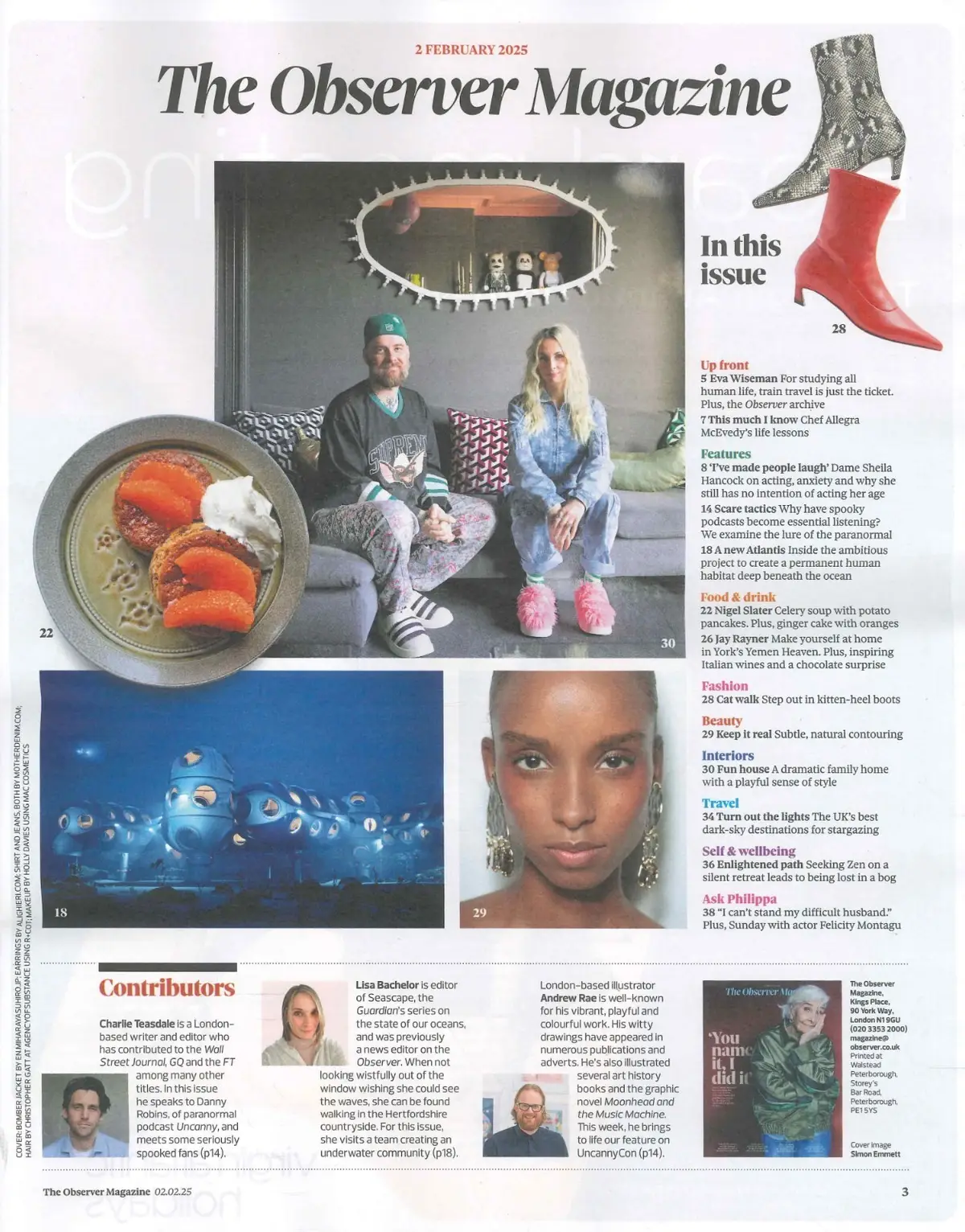 Observer Magazine: Sheila Hancock, Felicity Montagu, Allegra McEvedy, 2.2.25 - image 2 | Free standard UK delivery included | Discount Quality Products