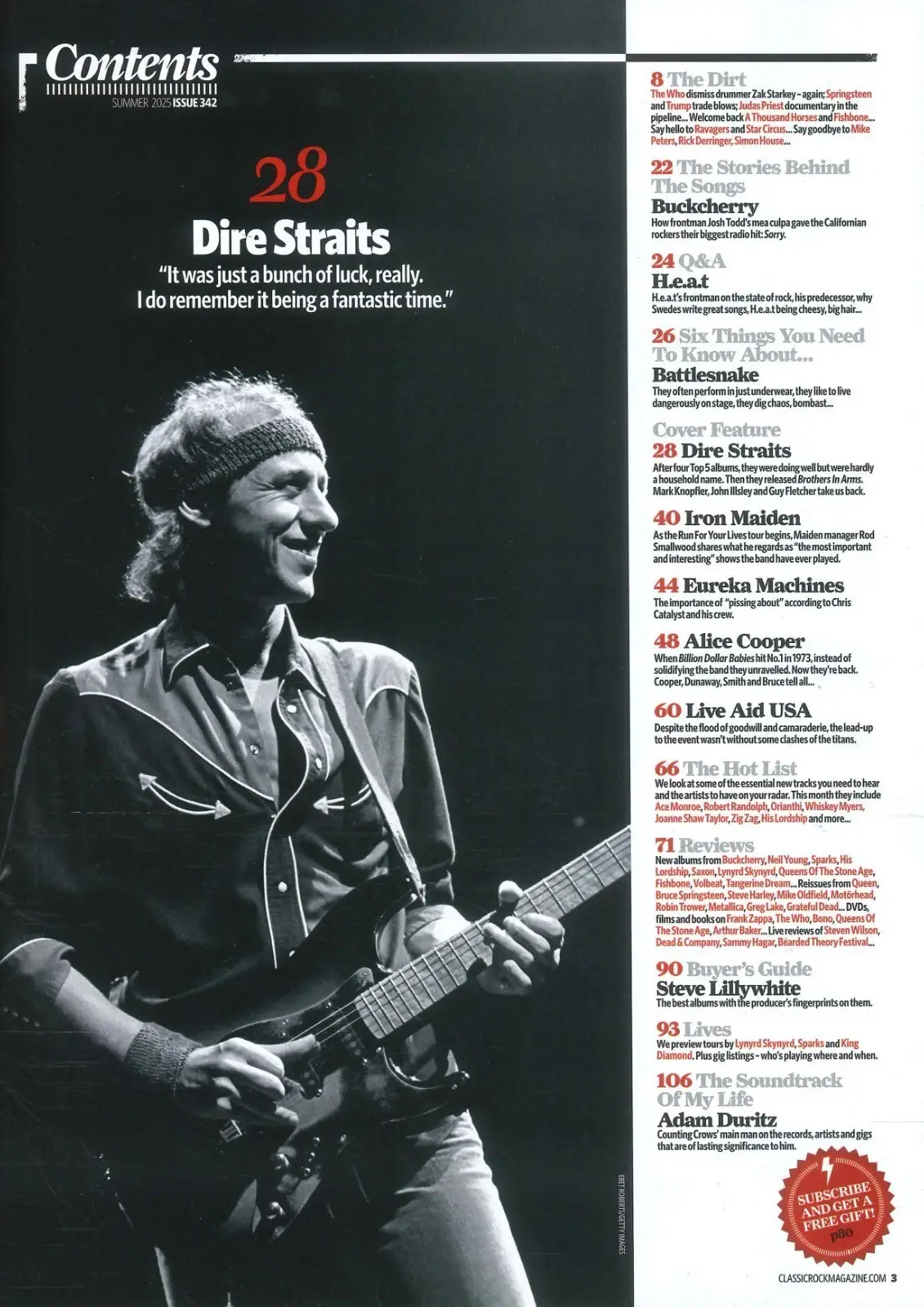Classic Rock Magazine: Dire Straits, Ozzy Osborne, Alice Cooper, Summer 2025 - image 2 | Free standard UK delivery included | Discount Quality Products