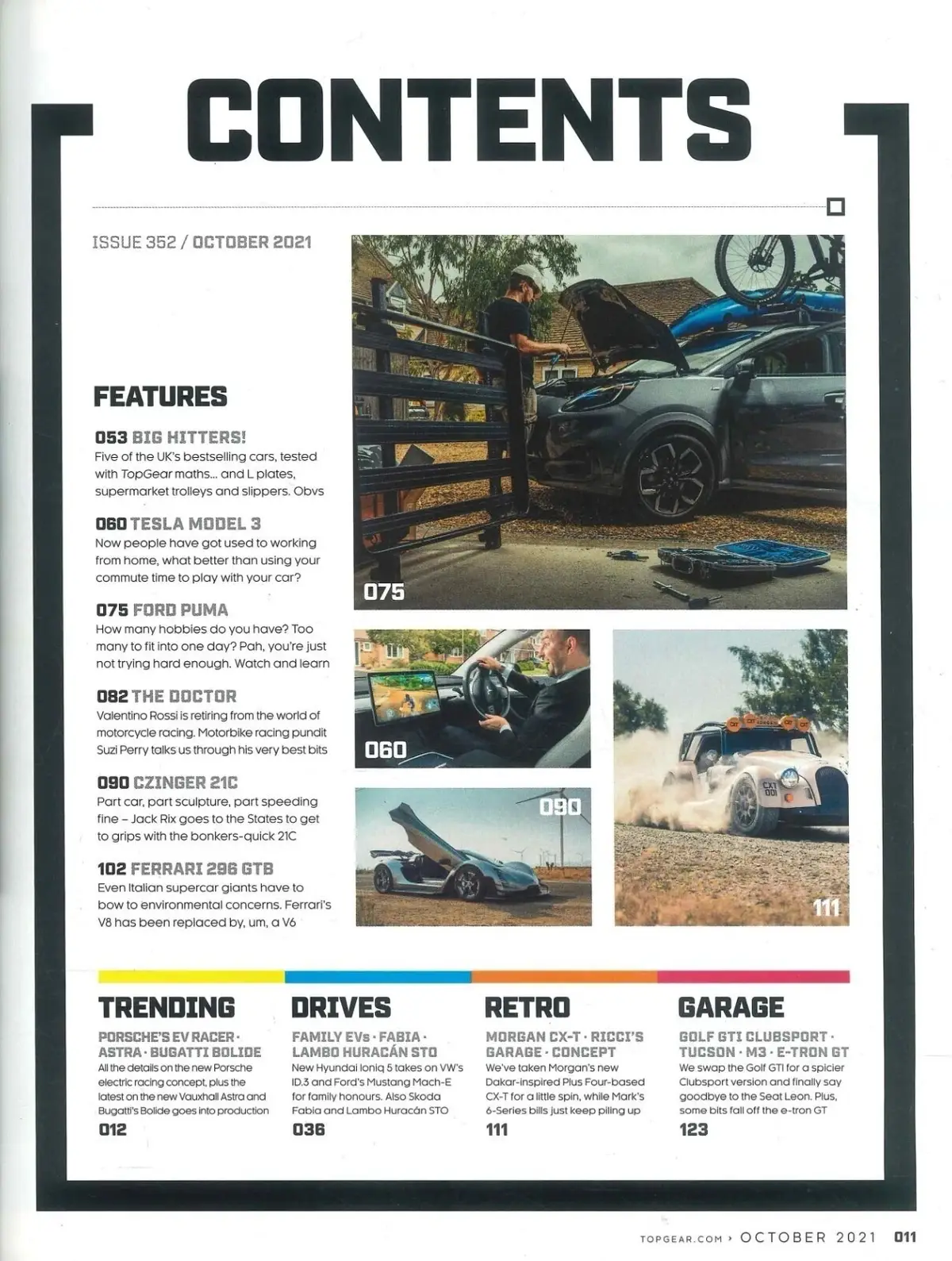 BBC Top Gear Magazine: Issue #352, Ferrari 296, Porsche, Lambo Huracan, Oct 2021 - image 2 | Free standard UK delivery included | Discount Quality Products