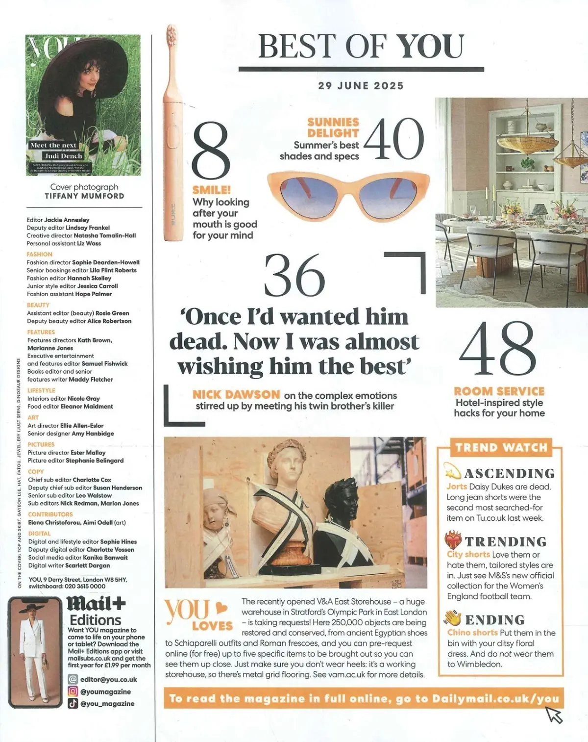 You Magazine: Patsy Ferran, Leah Williamson, Katie Kennedy, D. Nicholls, 29.6.25 - image 2 | Free standard UK delivery included | Discount Quality Products
