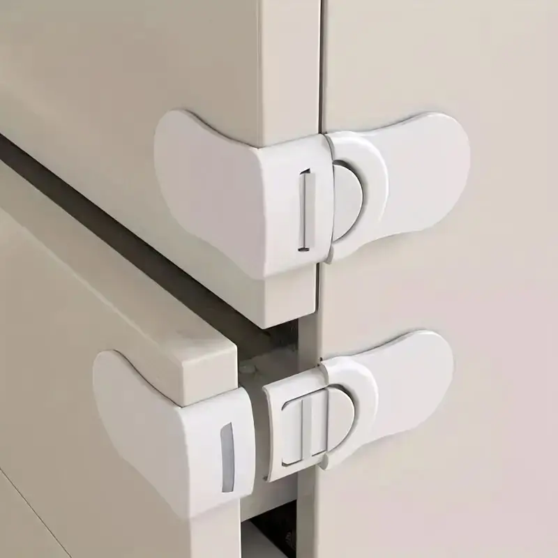 2x Child Kid Baby Safety Right Angle Drawer Fridge Cabinet Lock Catch Door Safe