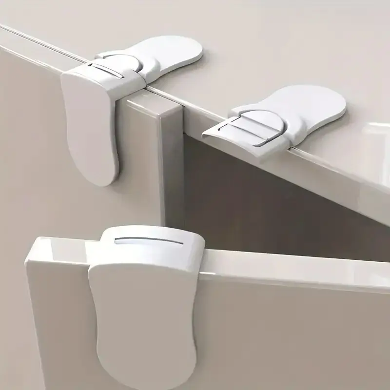 2x Child Kid Baby Safety Right Angle Drawer Fridge Cabinet Lock Catch Door Safe - image 2 | Free standard UK delivery included | Discount Quality Products