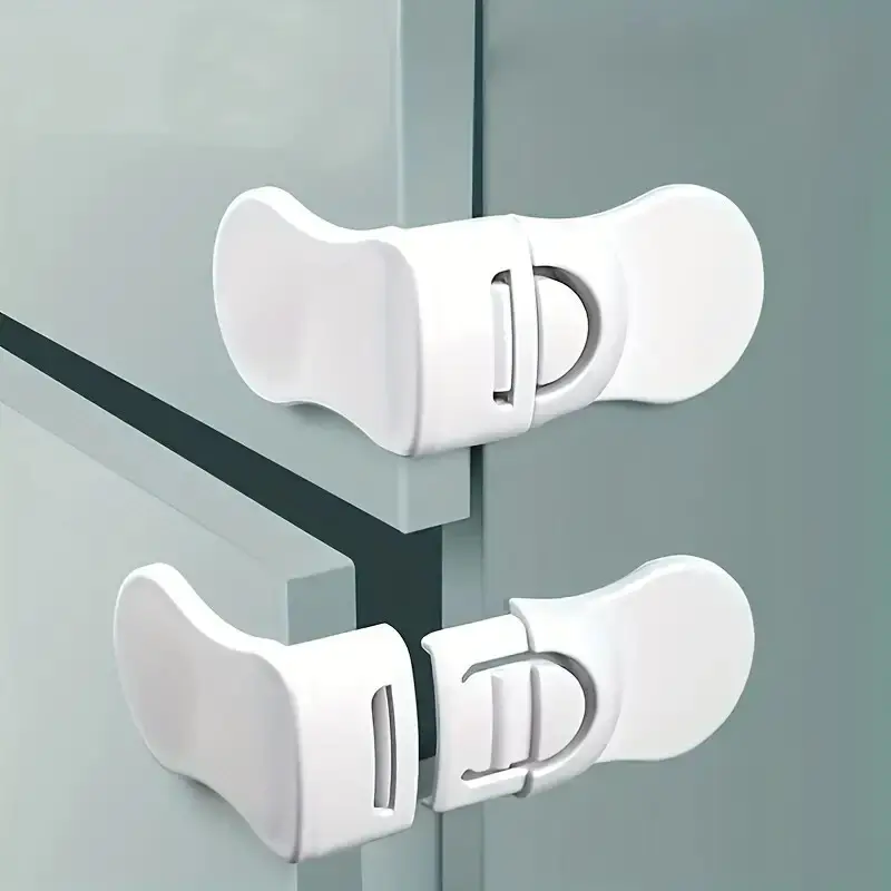2x Child Kid Baby Safety Right Angle Drawer Fridge Cabinet Lock Catch Door Safe - image 4 | Free standard UK delivery included | Discount Quality Products