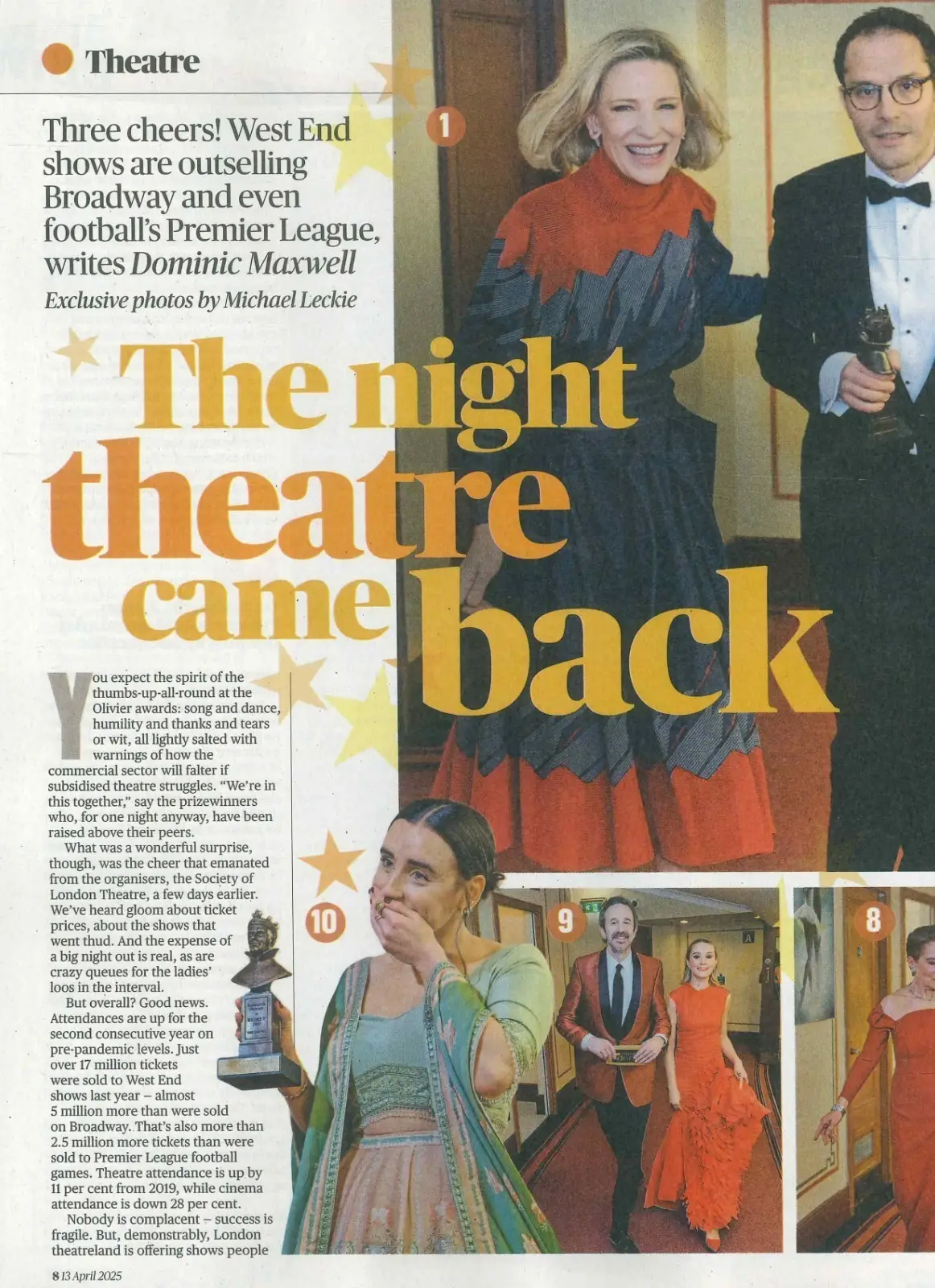 Sunday Times Culture Magazine: Oasis, Lesley Manville, Jensen Huang, 13.4.25 - image 3 | Free standard UK delivery included | Discount Quality Products