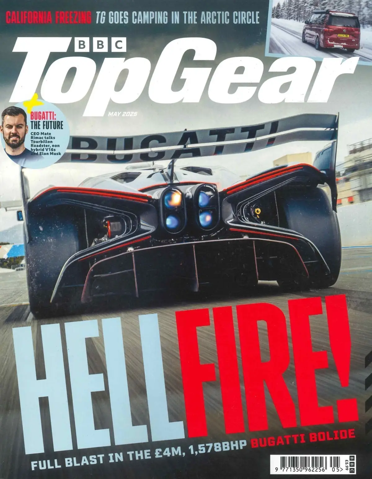 BBC Top Gear Magazine: #395, Bugatti Bolide, Mate Rimac, Maserati MC20, May 2025