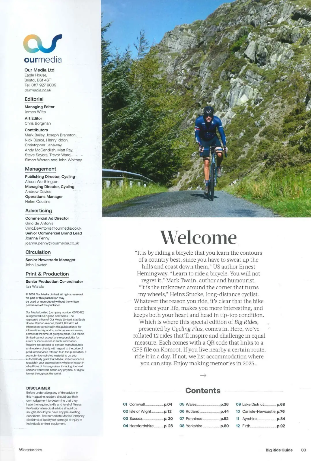 Cycling Plus Magazine: Big Ride Guide, Best Routes & Locations, 2025 Edition - image 2 | Free standard UK delivery included | Discount Quality Products