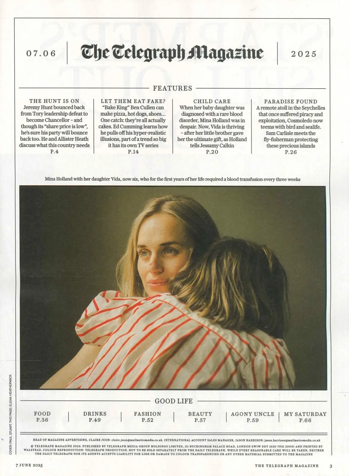 Telegraph Magazine: Jeremy Hunt, Allister Heath, Richard Coles, Fashion, 7.6.25 - image 2 | Free standard UK delivery included | Discount Quality Products