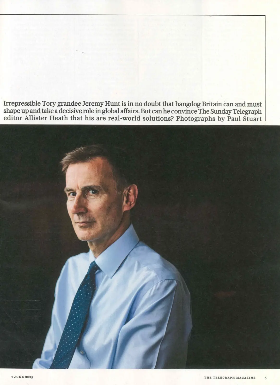 Telegraph Magazine: Jeremy Hunt, Allister Heath, Richard Coles, Fashion, 7.6.25 - image 3 | Free standard UK delivery included | Discount Quality Products