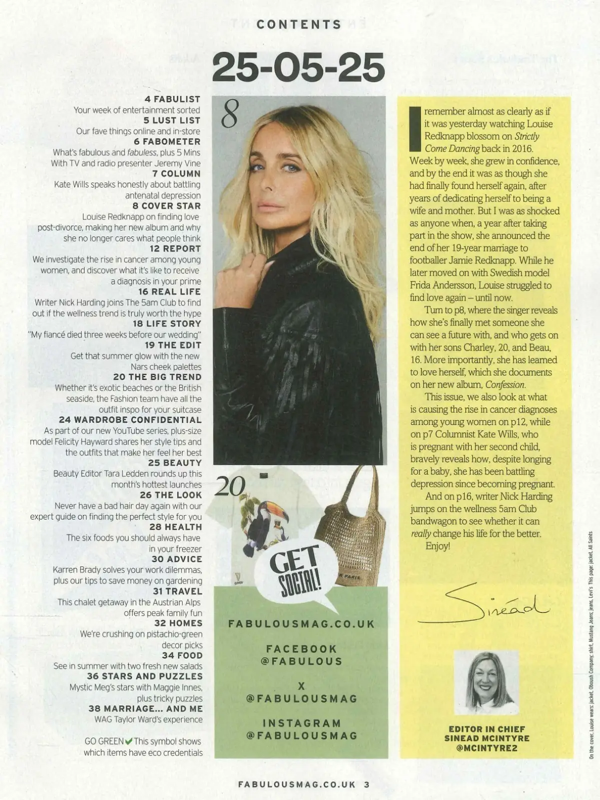 Fabulous Magazine: Louise Redknapp, Jeremy Vine, Taylor Ward, Fashion, 25.5.25 - image 2 | Free standard UK delivery included | Discount Quality Products