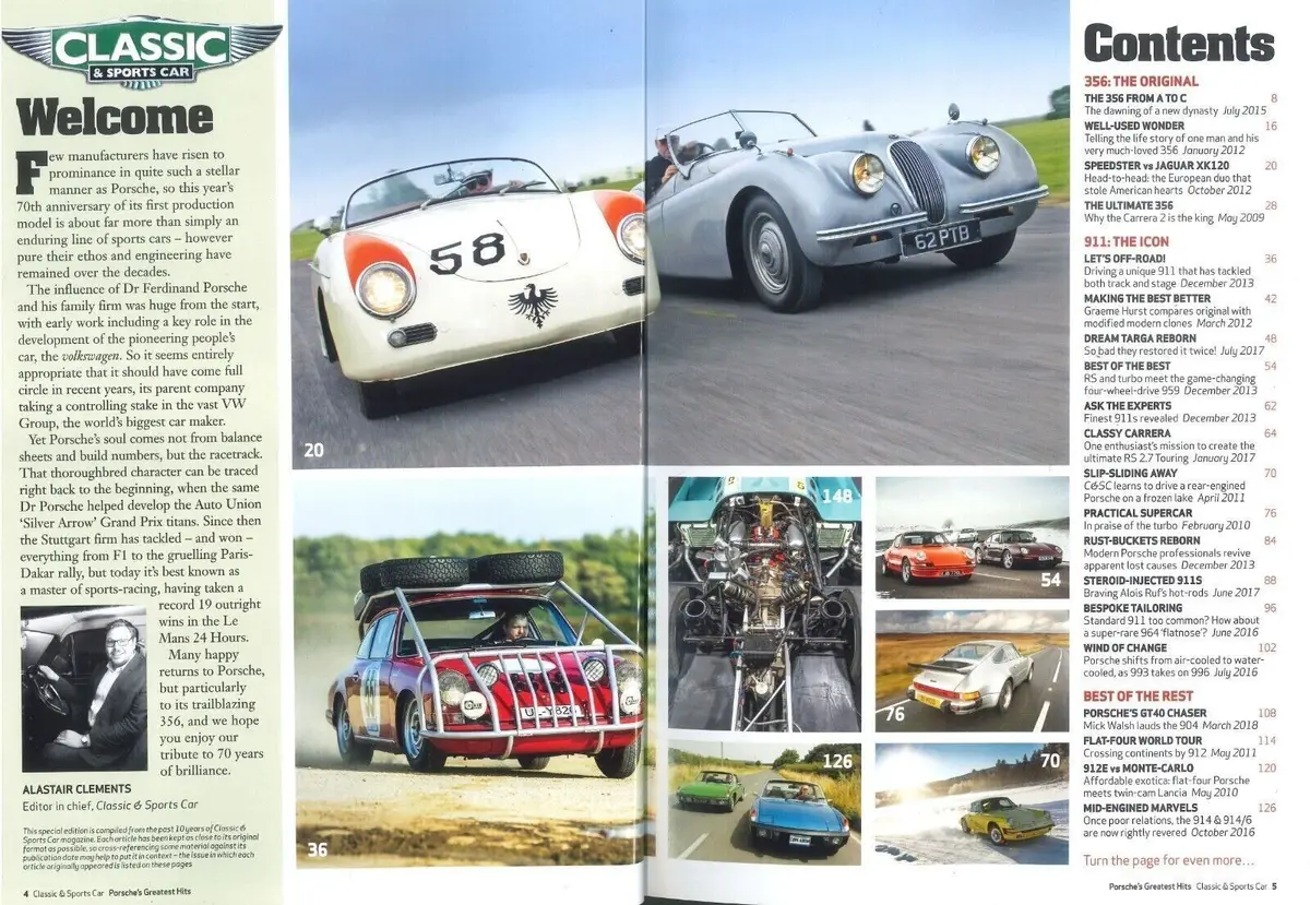 Classic & Sports Car Magazine, Collector's Edition, Porsche Greatest Hits, 2018 - image 2 | Free standard UK delivery included | Discount Quality Products