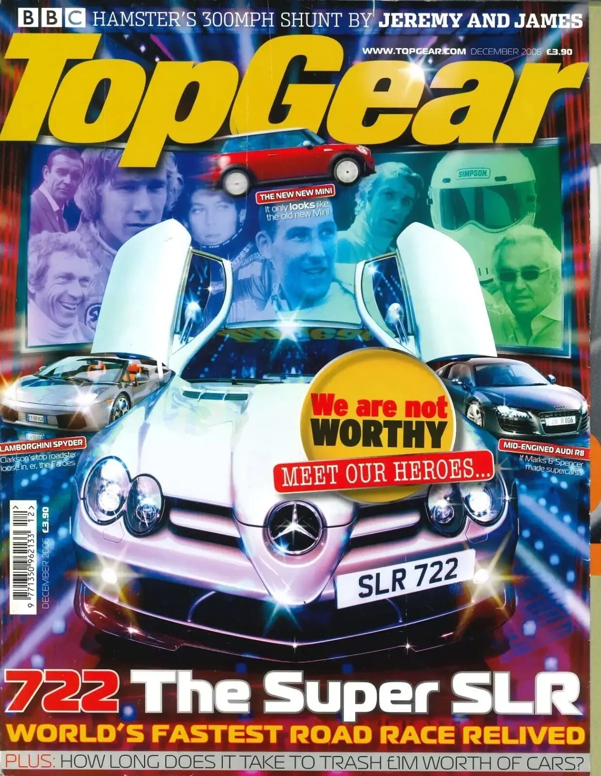 BBC Top Gear Magazine: Issue #159, Mercedes 722, Volvo S80 V8, Audi A3, Dec 2006