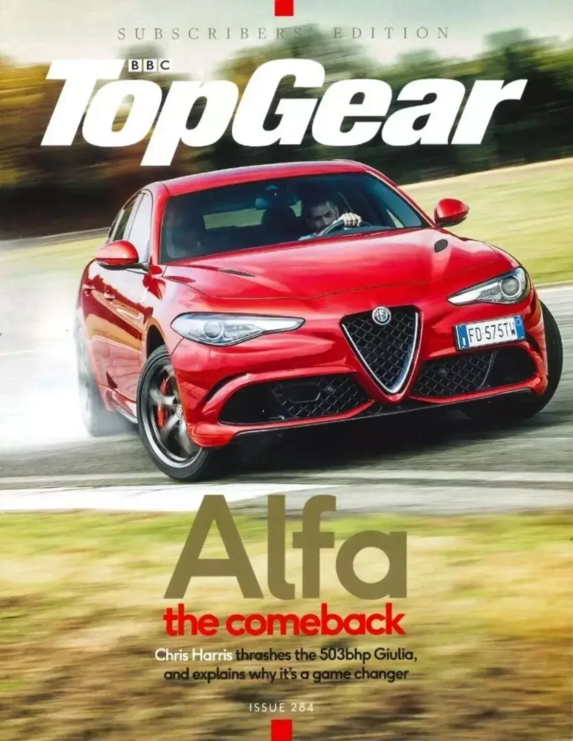 BBC Top Gear Magazine: Issue #284, Porsche 911R, Alfa Romeo Giulia, July 2016