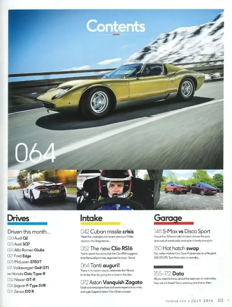 BBC Top Gear Magazine: Issue #284, Porsche 911R, Alfa Romeo Giulia, July 2016 - image 3 | Free standard UK delivery included | Discount Quality Products