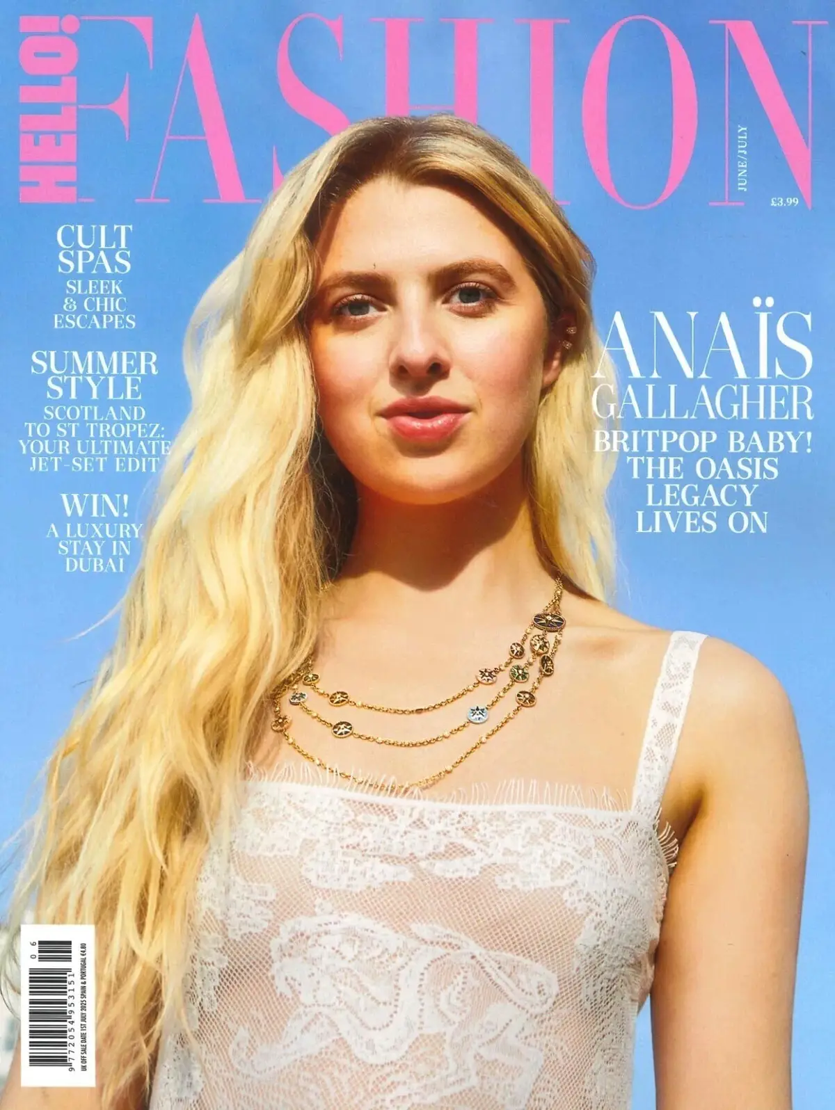 HELLO! Fashion Magazine: Cover #1, Anais Gallagher Oasis Legacy, June/July 2025