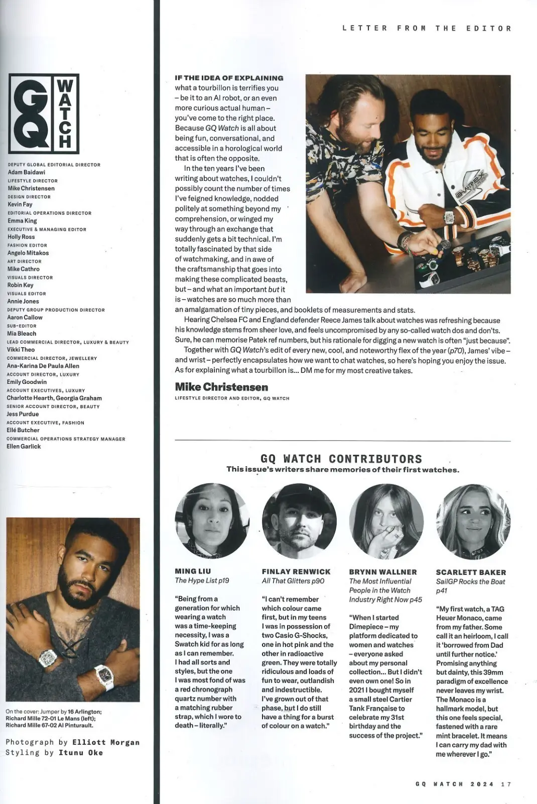 GQ Watch Magazine: Reece James, Jay-Z, Jonathan Bailey, Luxury, Dec/Jan 2024 - image 2 | Free standard UK delivery included | Discount Quality Products