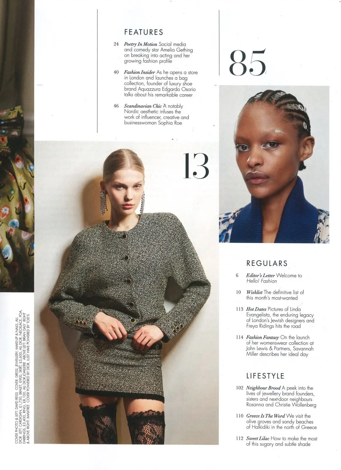 HELLO! Fashion Magazine: Amelia Gething, Victoria Beckham, Sophia Roe, Nov 2023 - image 3 | Free standard UK delivery included | Discount Quality Products