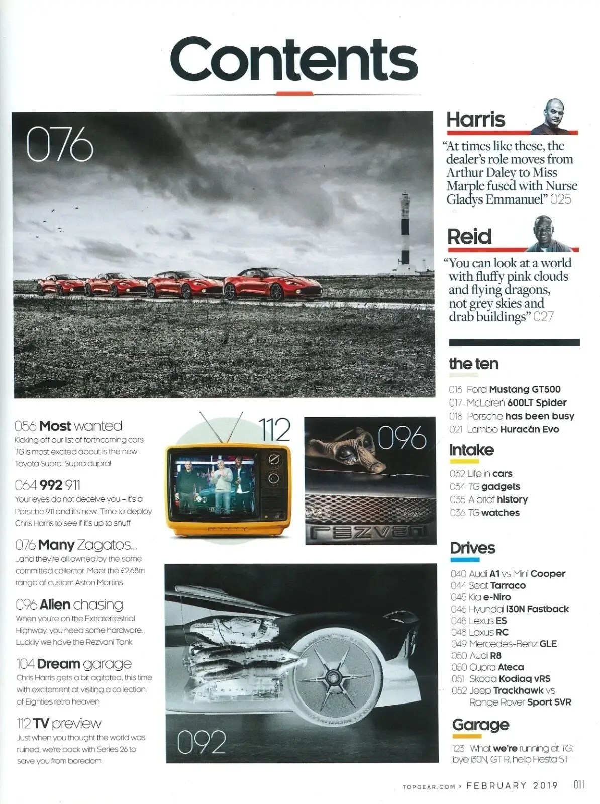BBC Top Gear Magazine: Issue #318, Porsche 911, Aston Martin Zagato, Feb 2019 - image 3 | Free standard UK delivery included | Discount Quality Products