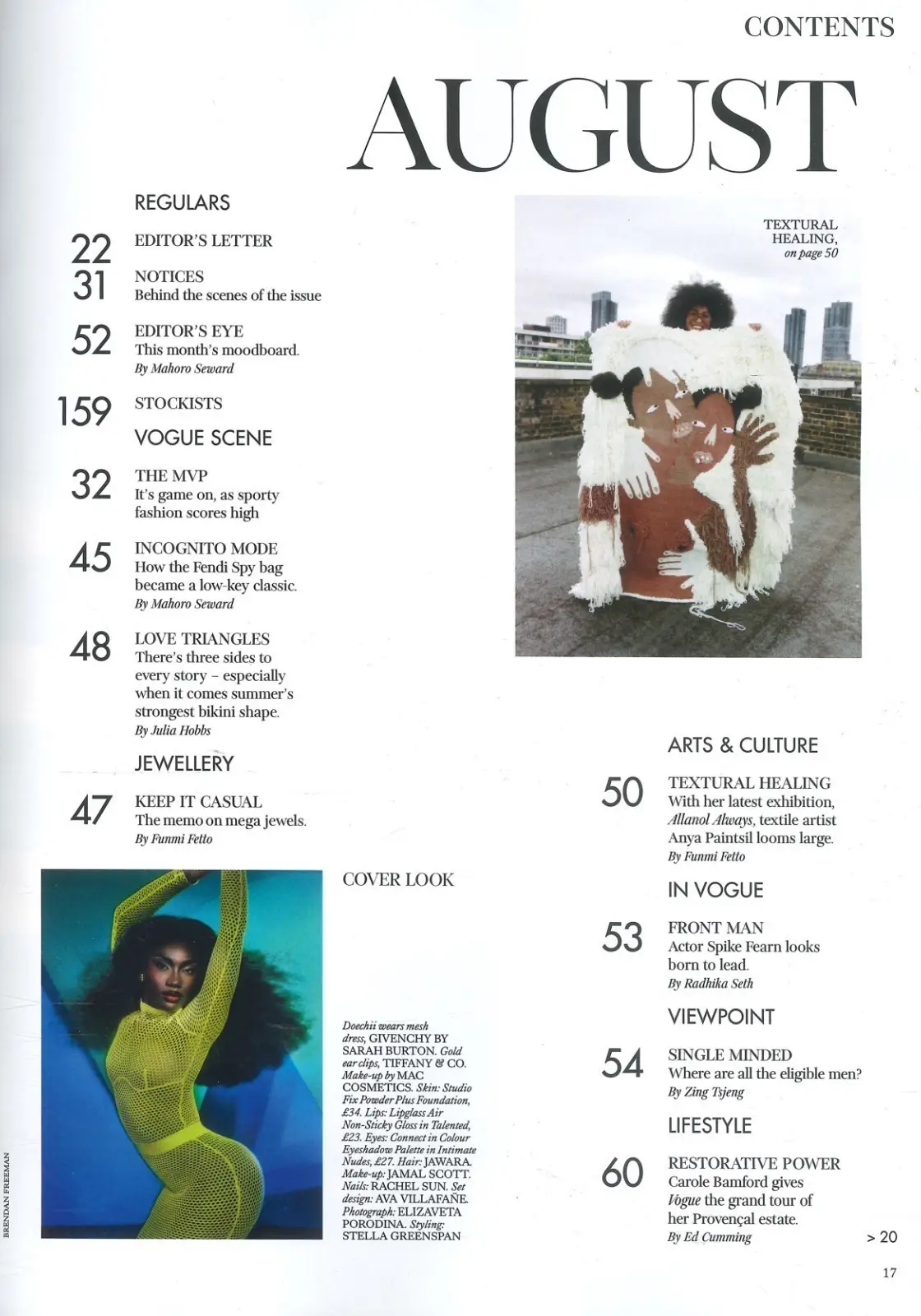 Vogue Magazine: Doechii, Spike Fearn, Theo James, Mette Frederiksen, Aug 2025 - image 2 | Free standard UK delivery included | Discount Quality Products