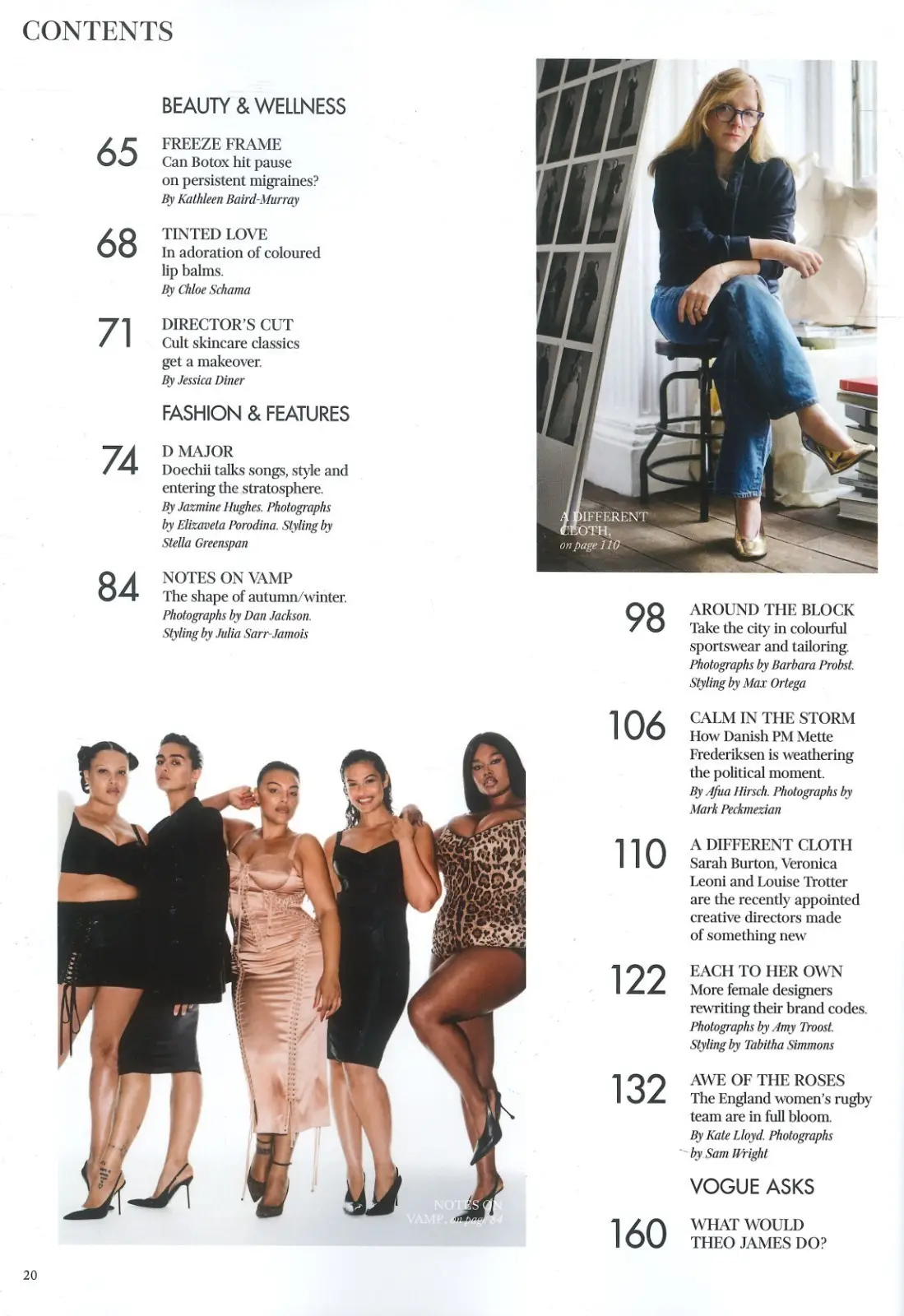Vogue Magazine: Doechii, Spike Fearn, Theo James, Mette Frederiksen, Aug 2025 - image 3 | Free standard UK delivery included | Discount Quality Products