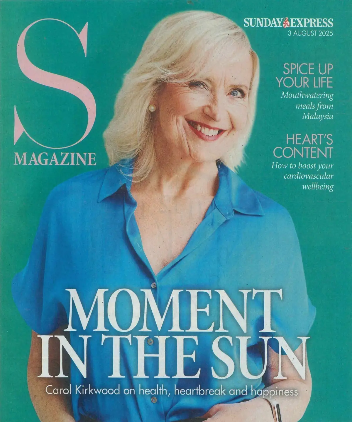 Sunday Express Magazine: Carol Kirkwood, Elvis Presley, Summer Fashion, 3.8.25
