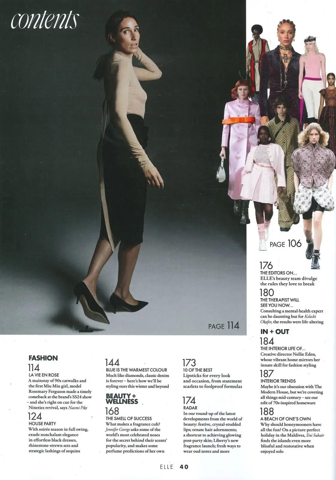 Elle Magazine: Rosemary Ferguson, Sofia Coppola, Dolly Alderton, Dec/Jan 2024 - image 3 | Free standard UK delivery included | Discount Quality Products