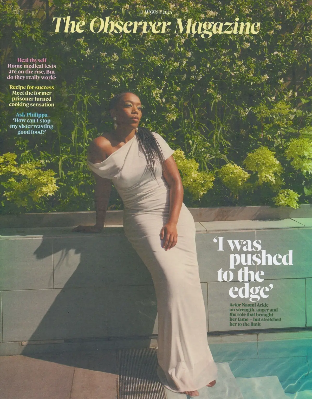 Observer Magazine: Naomi Ackie, Fatima Whitbread, Naomi Klein, Fashion, 11.8.24
