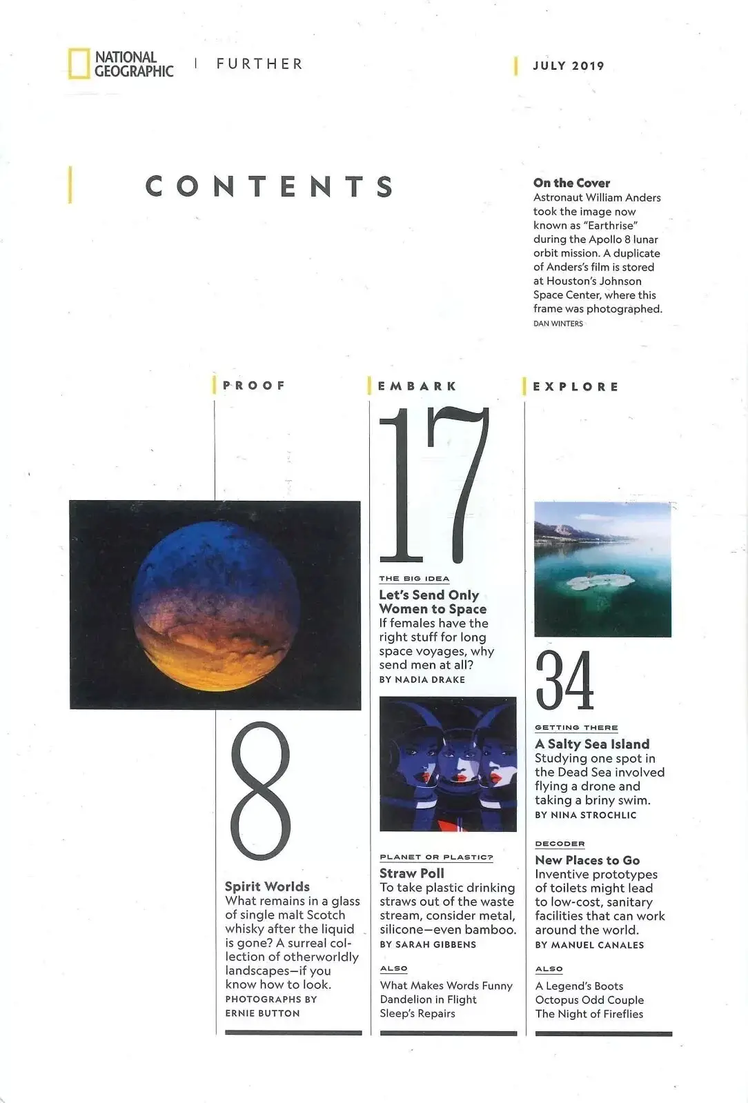 National Geographic Magazine: Moon, Space Travel, Female Astronauts, July 2019 - image 2 | Free standard UK delivery included | Discount Quality Products