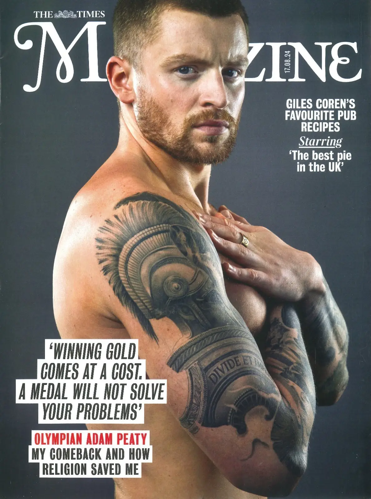 Times Magazine: Olympian Adam Peaty, Sophie Ellis-Bextor, Talulah Riley 17.8.24 - Free standard UK delivery included | Discount Quality Products