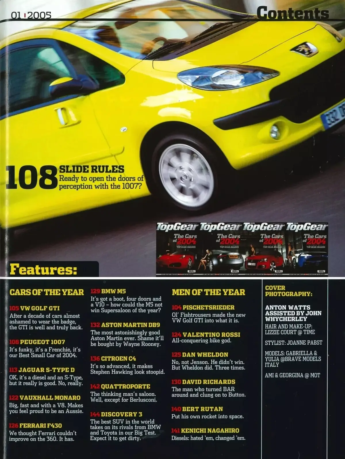 BBC Top Gear Magazine Issue #136, Aston Martin DBR9, Ford Fiesta, Cars, Jan 2005 - image 2 | Free standard UK delivery included | Discount Quality Products