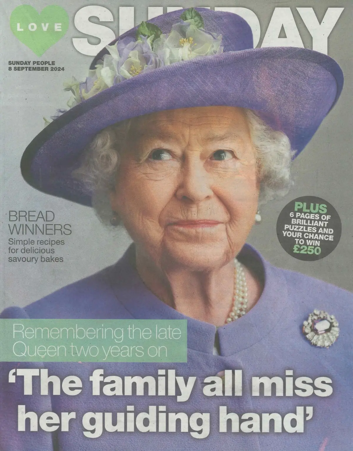 Love Sunday Magazine, Queen Elizabeth Death Anniversary, King Charles, 8.9.24